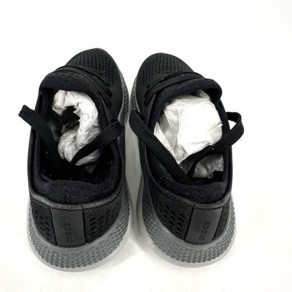 Crocs Women's Sneakers Literide 360 Pacer Lace Up Tennis Shoes Size 4 Black - Picture 2 of 11